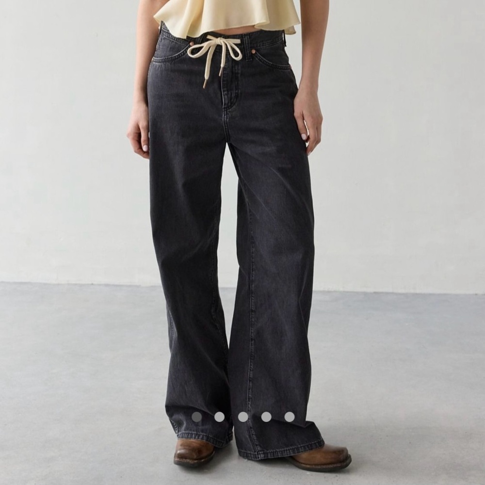 wrangler tie front jeans